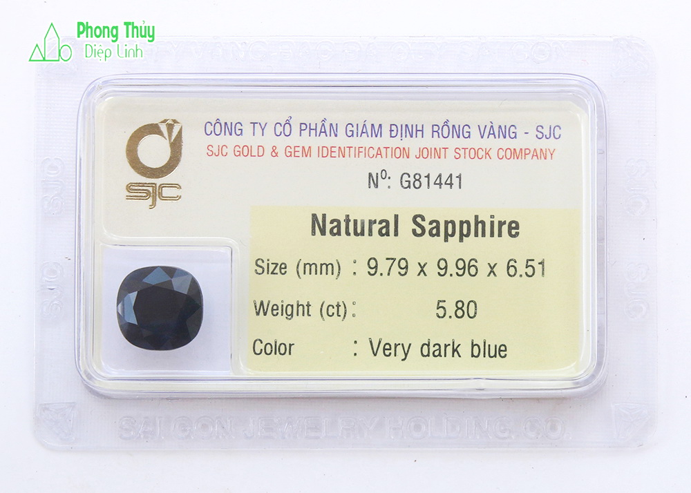 Da sapphire kiem đinh